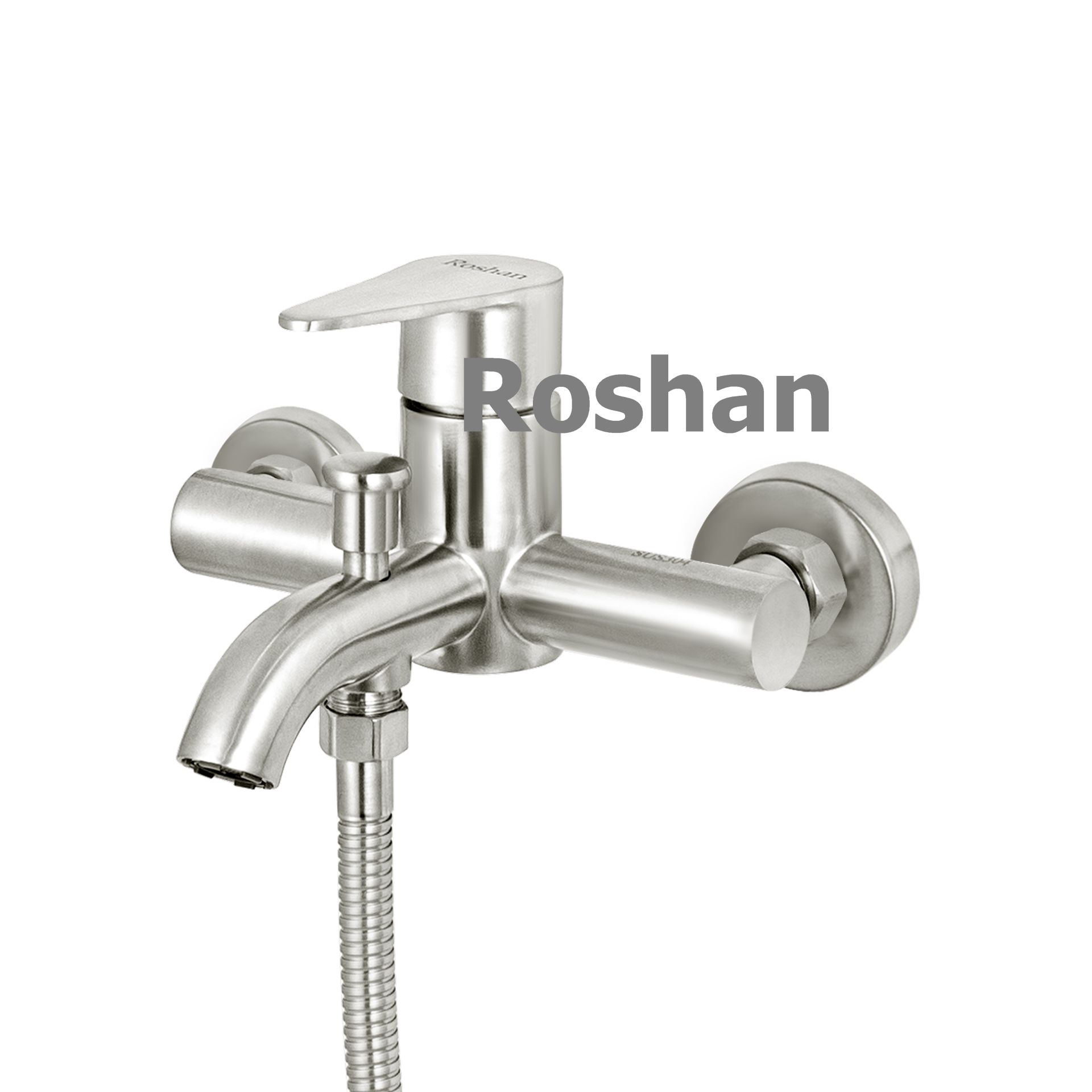 Vòi sen tắm inox mờ Nóng Lạnh Roshan Basic R302