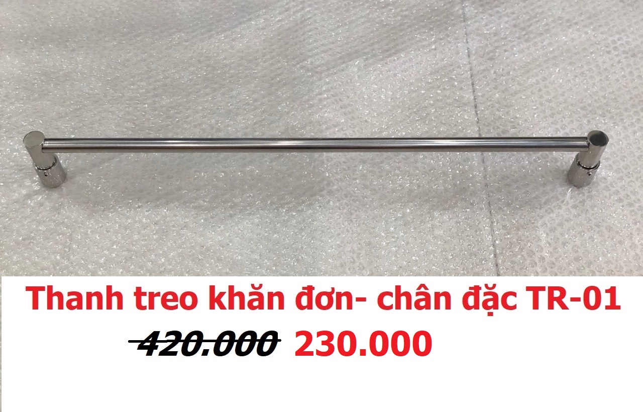 Thanh treo khăn dơn - Chân đặc 