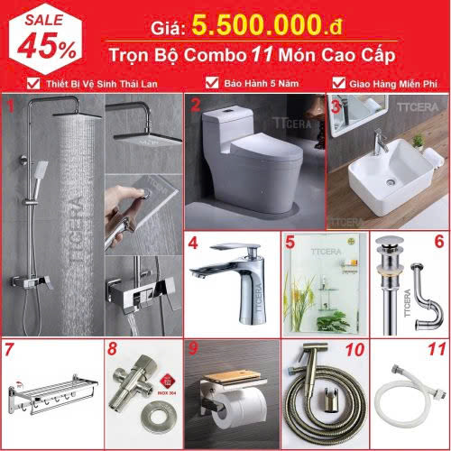 TRỌN BỘ COMBO 11 MÓN CAO CẤP CB30