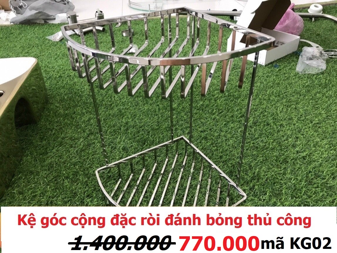 Kệ góc đặc ròi đánh bóng thủ công 