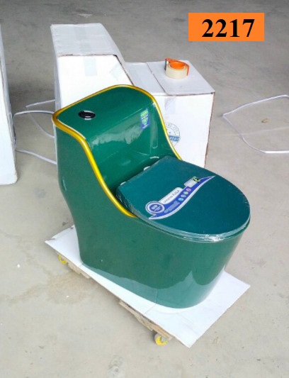 Bồn cầu 1 khối xanh 2217