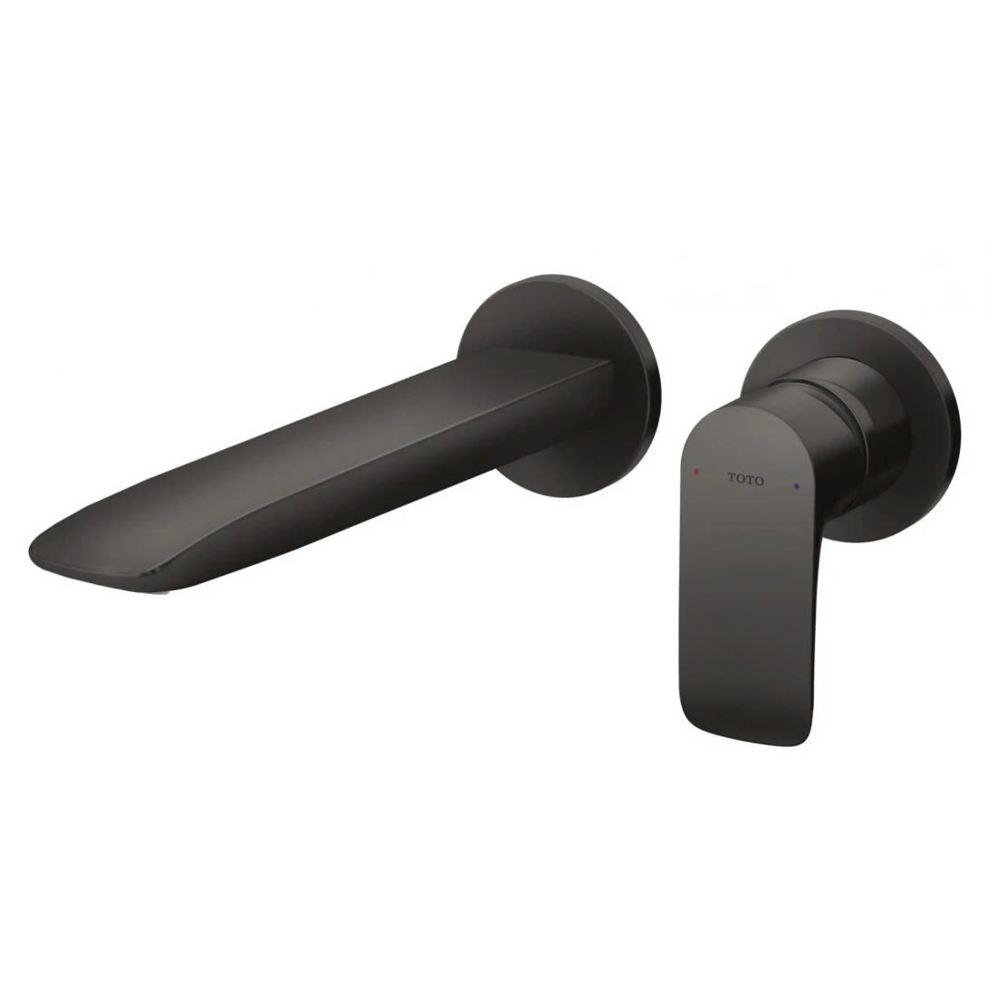 Vòi Lavabo TOTO TLG04310BB#MBL Nóng Lạnh Gắn Tường Màu Đen Mờ