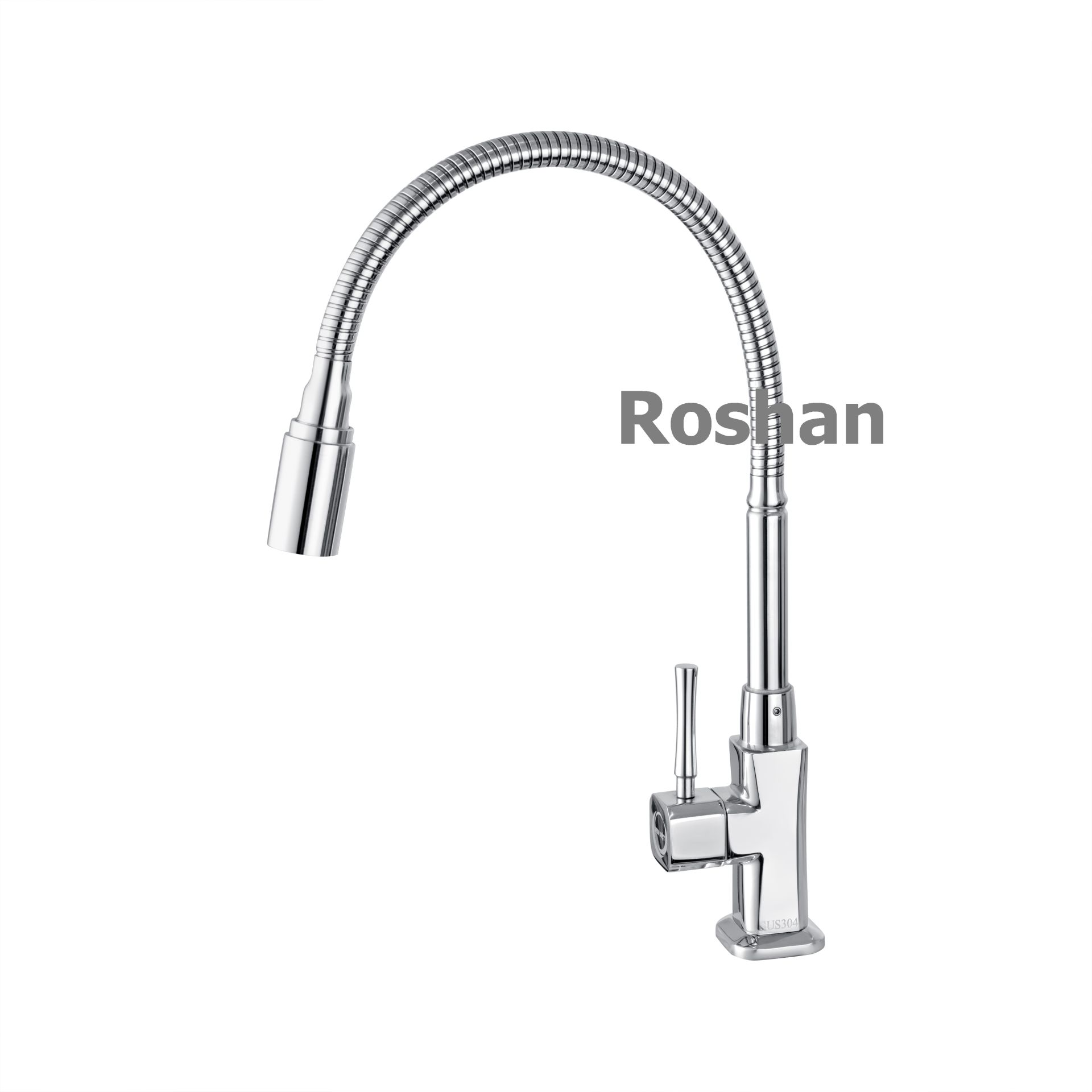 Vòi chén inox bóng lạnh Roshan Premium BR508