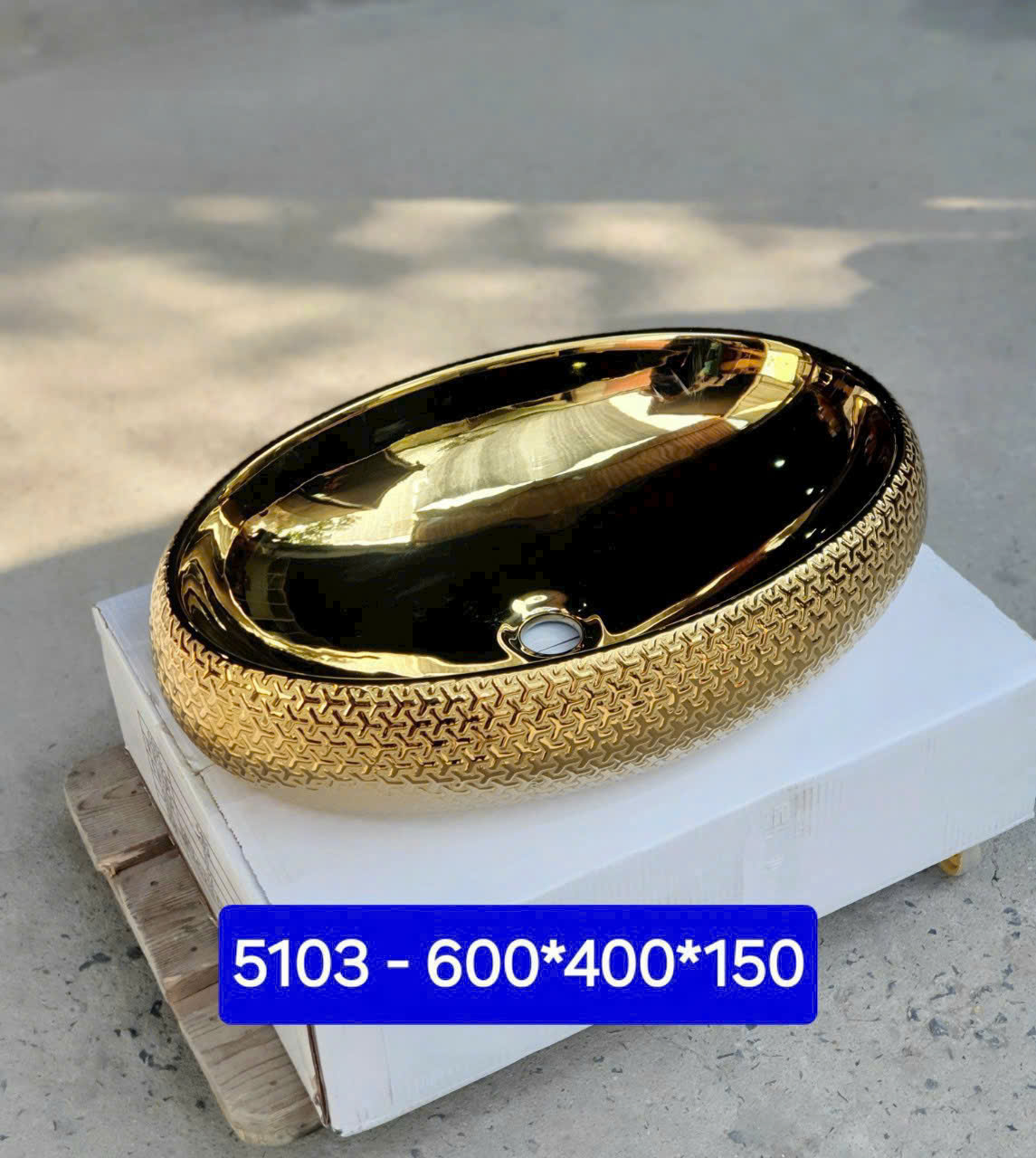 Lavabo để lên bàn đá 5103