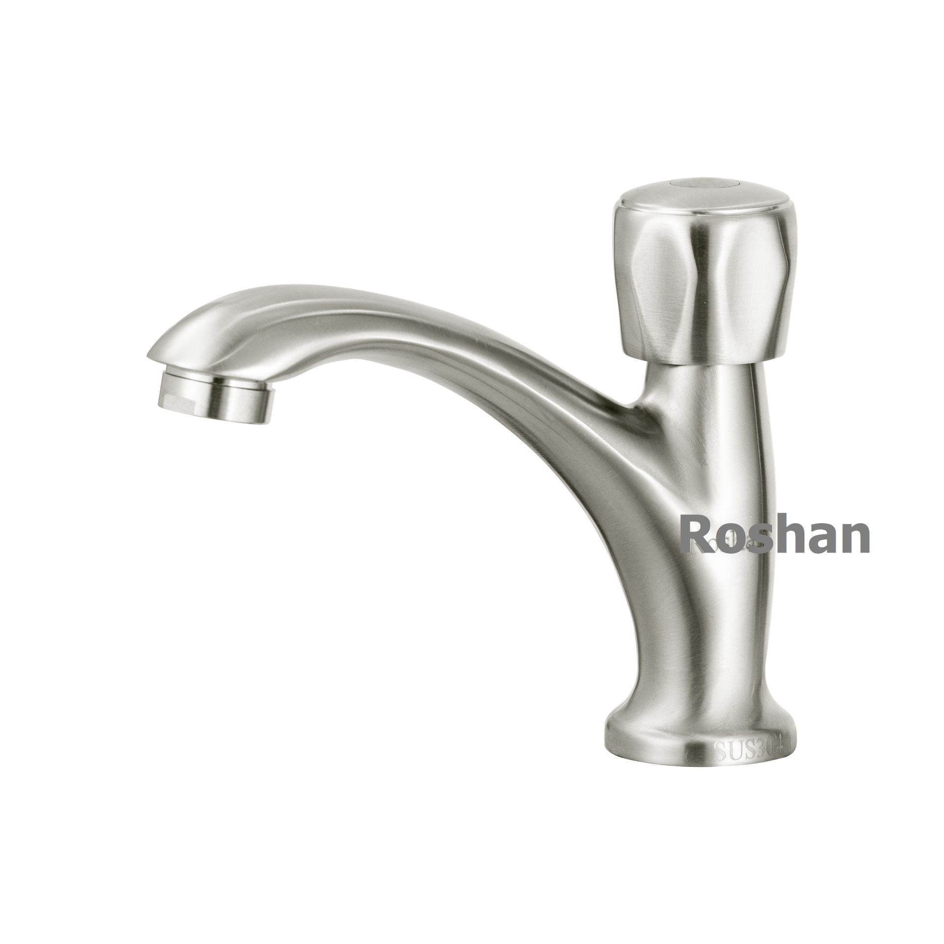 Vòi lavabo inox mờ lạnh Roshan Basic R409