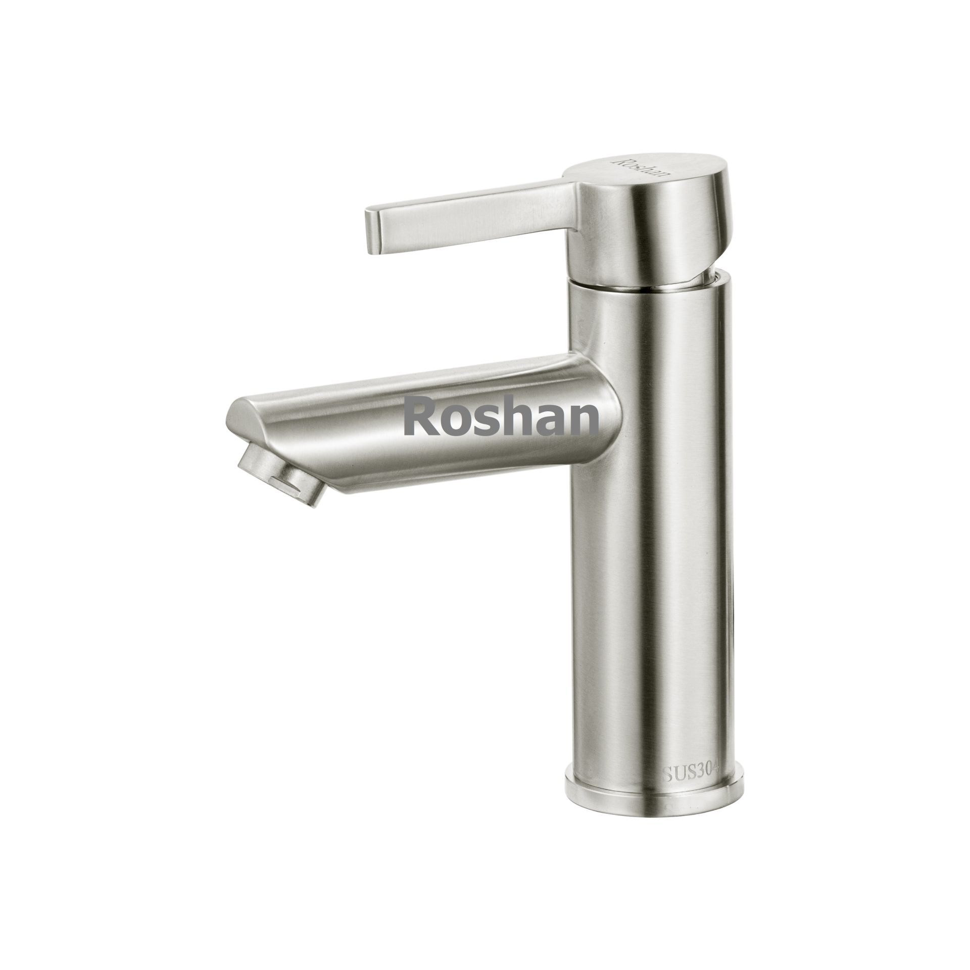 Vòi Lavabo inox mờ Nóng Lạnh Roshan Basic R404