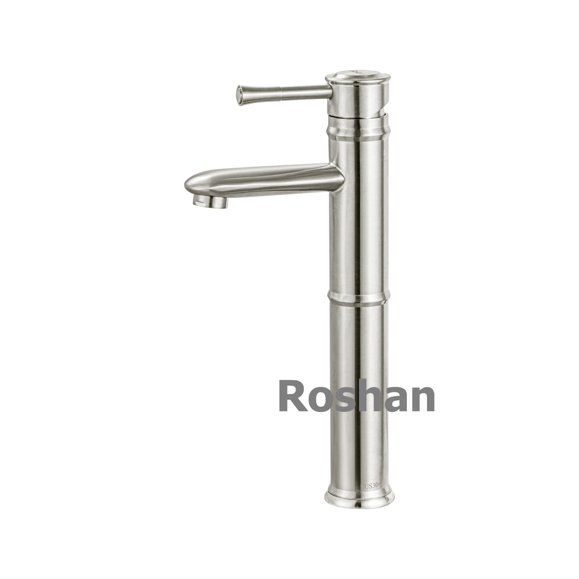 Vòi Lavabo inox bóng Nóng Lạnh Roshan Premium R407