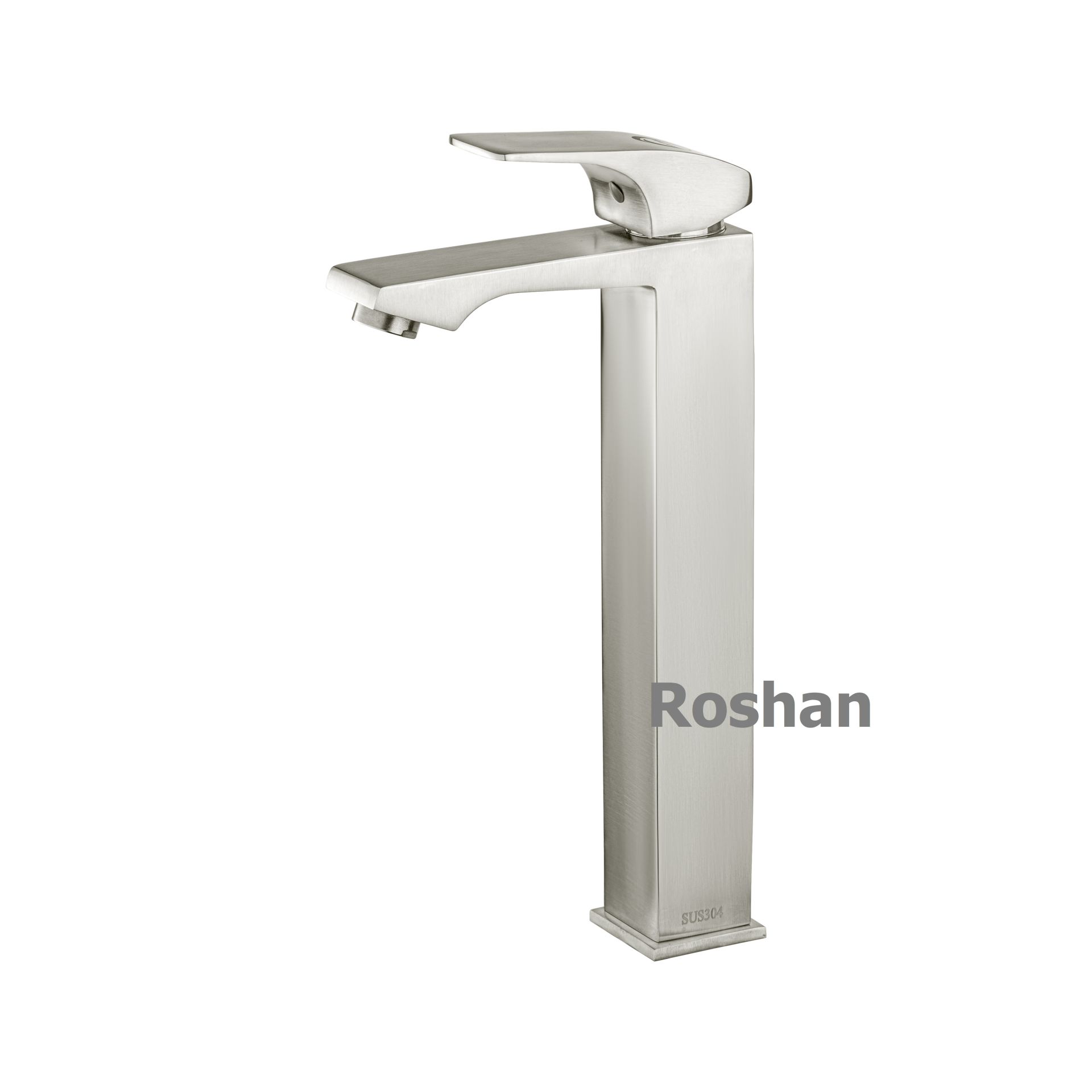 Vòi Lavabo inox mờ Nóng Lạnh Roshan Basic đặt bàn R408