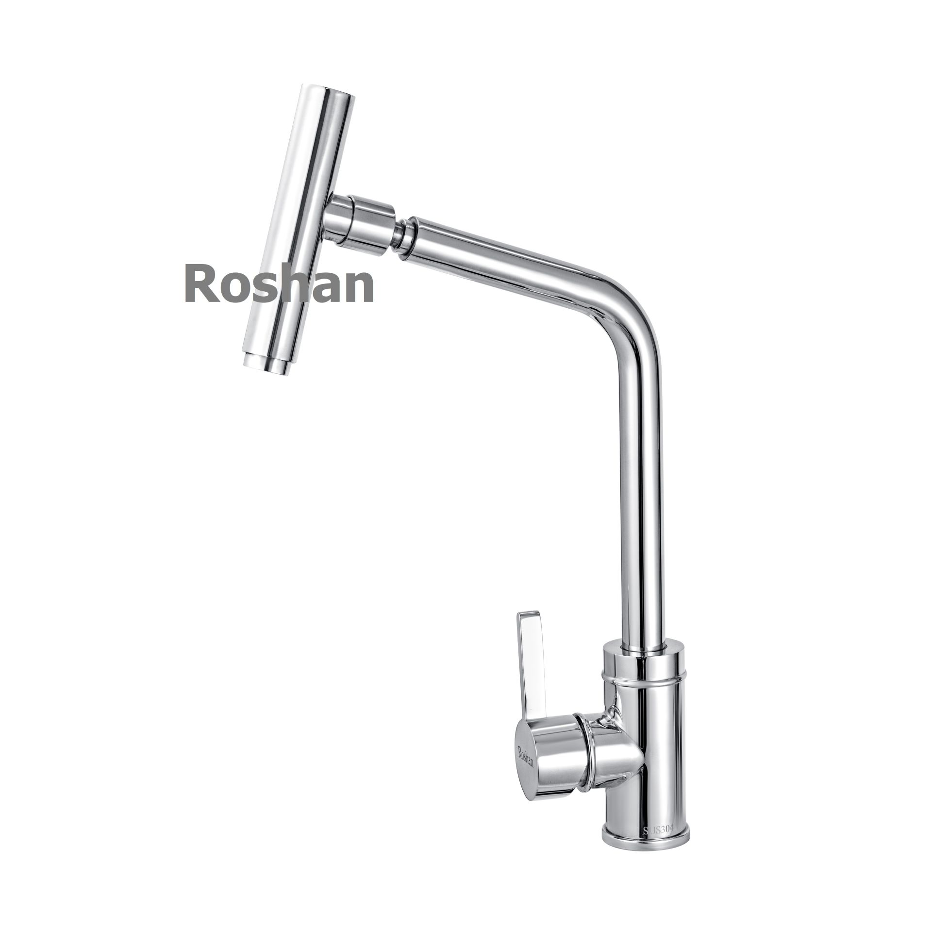 Vòi chén inox Bóng Nóng Lạnh Roshan Premium BR502