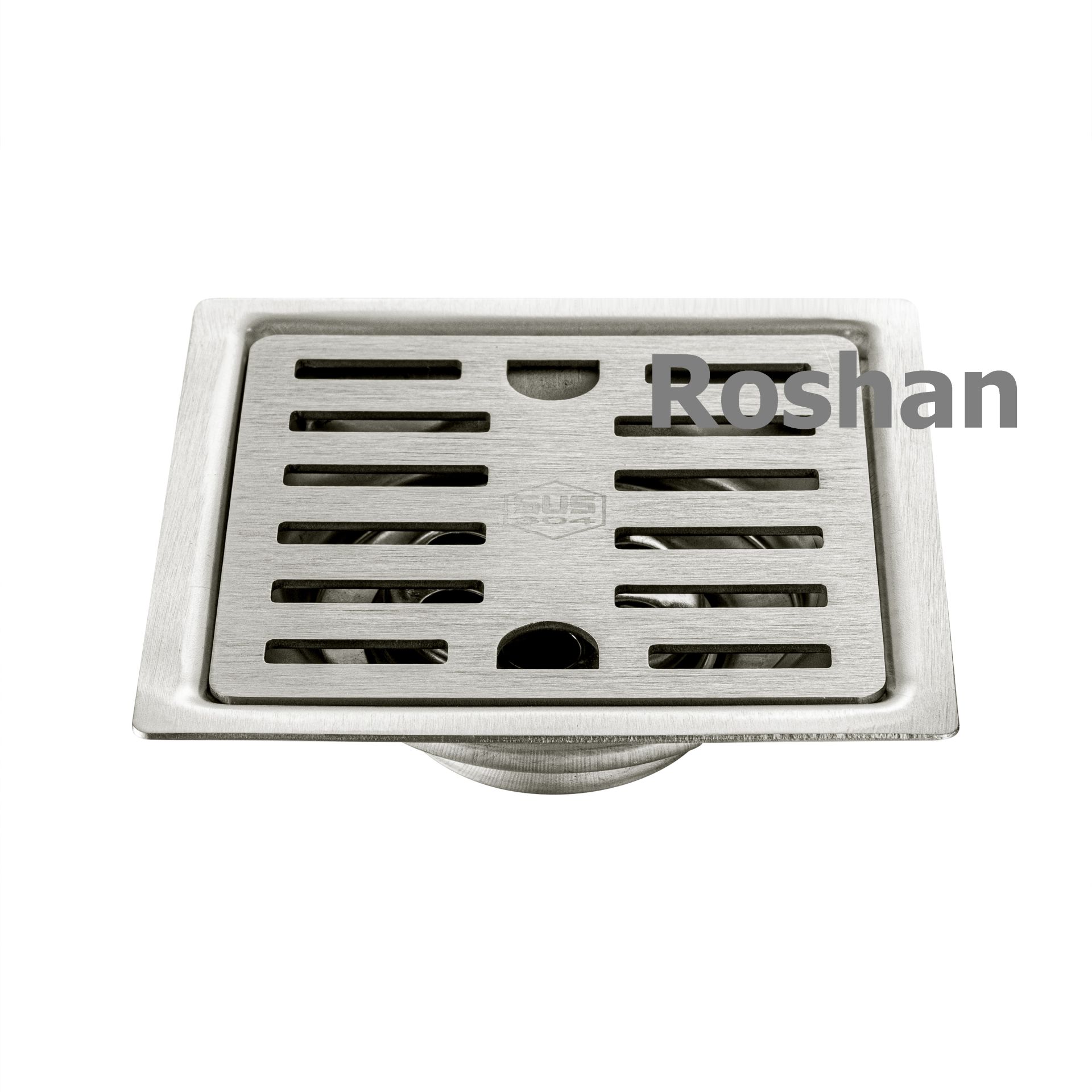 Phễu thoát sàn 120x120 mờ ống 60, Chống hôi 100% Roshan RPTS05