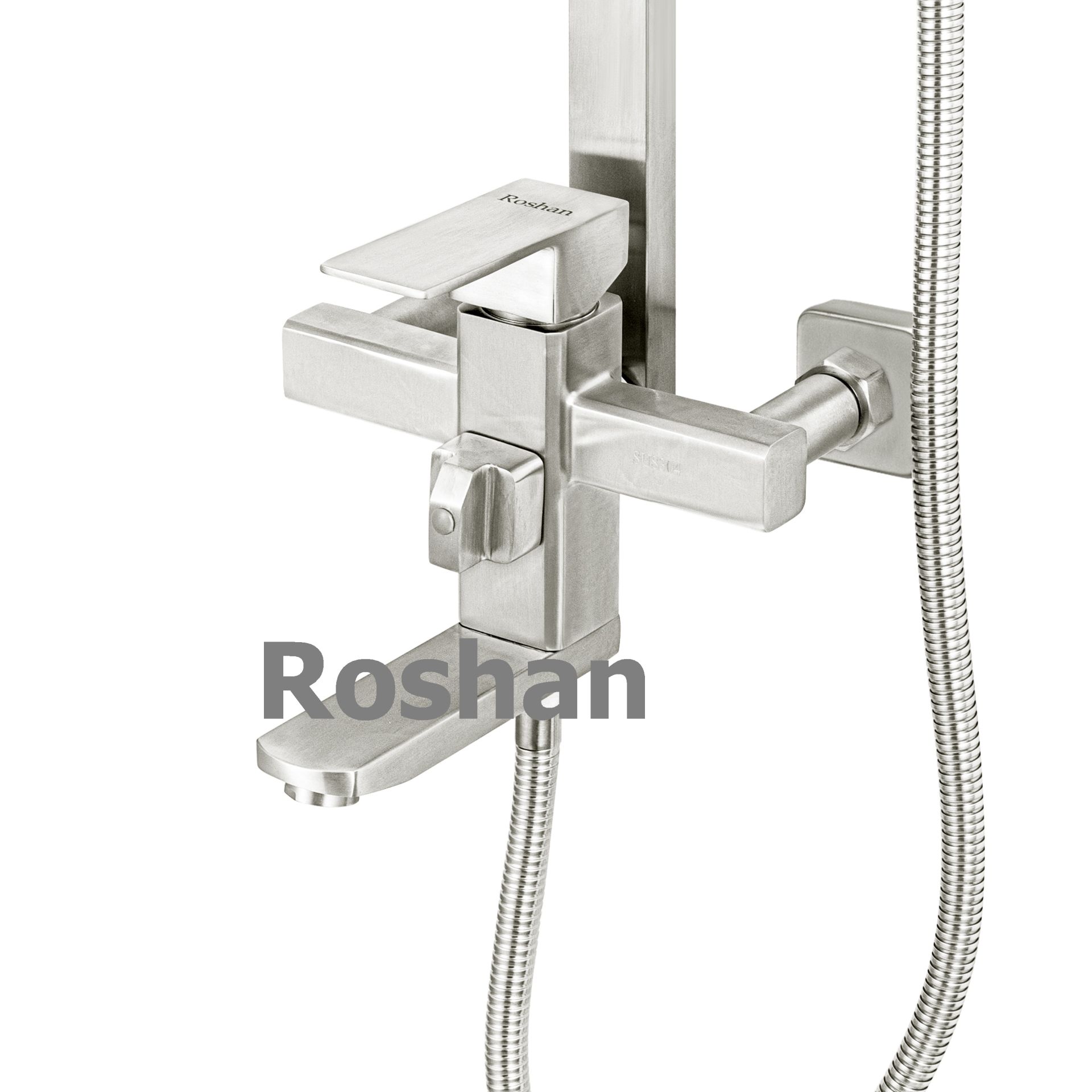 Bộ sen cây inox mờ Nóng Lạnh Roshan Basic R203