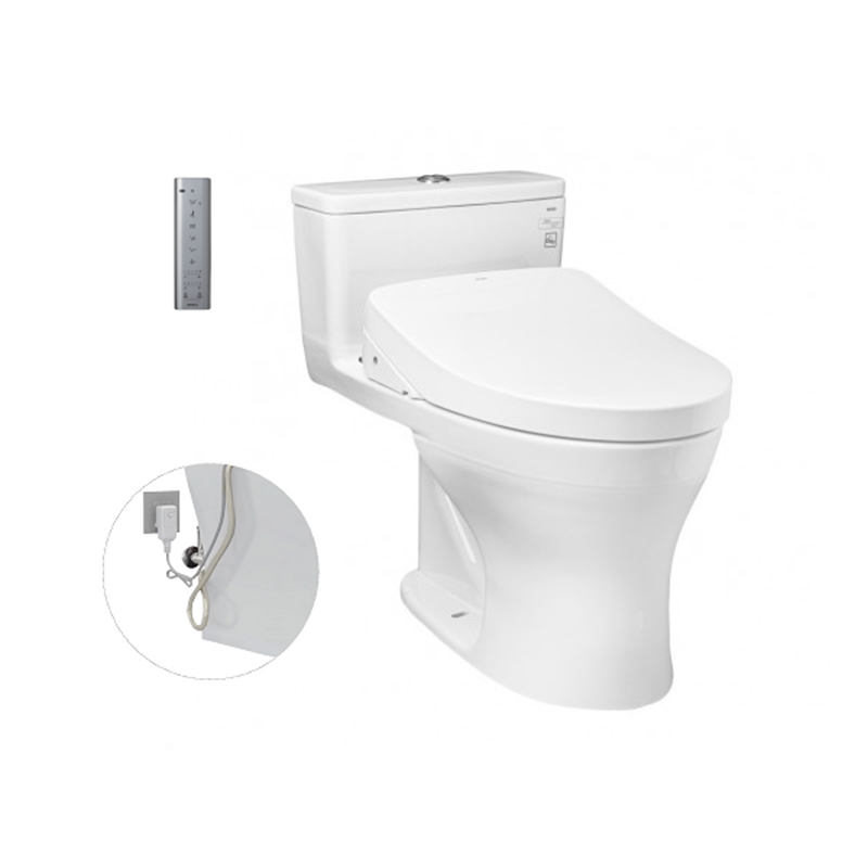 Bồn Cầu ToTo 1 Khối Nắp Rửa Điện Tử MS855DW11