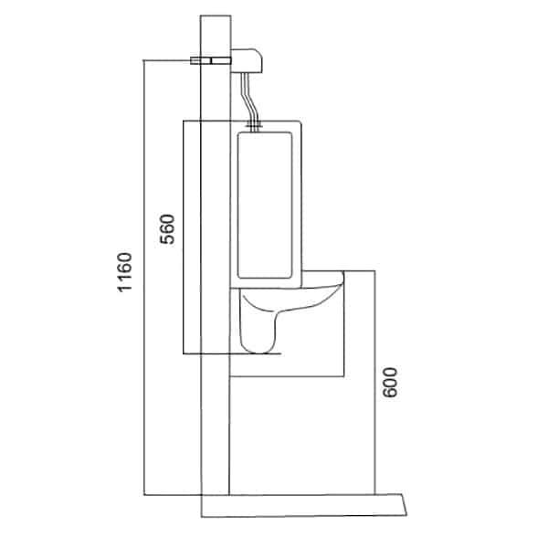 Bồn Tiểu Nam Viglacera TT5 Treo Tường