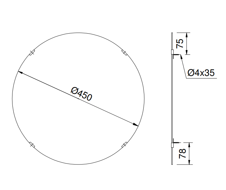 Gương Phòng Tắm ToTo YM4545FG