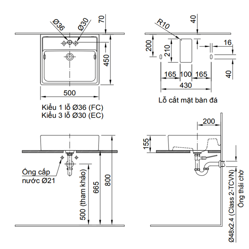 Lavabo Đặt Bàn Inax AL-293V