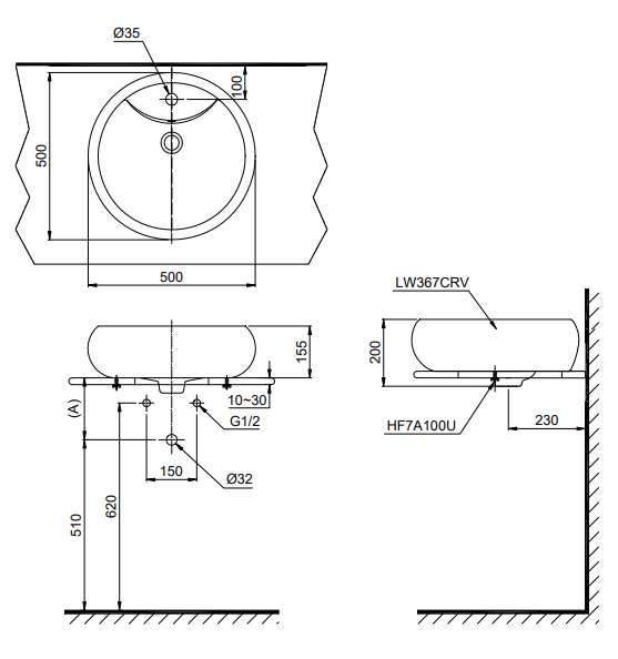 Lavabo Đặt Bàn Toto LT367CR