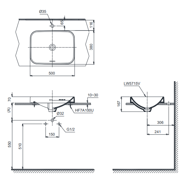 Lavabo Đặt Bàn ToTo LT5715