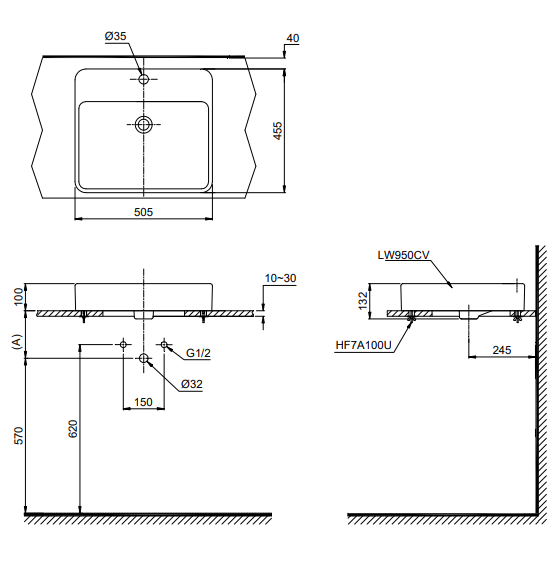 Lavabo Đặt Bàn Toto LT950C