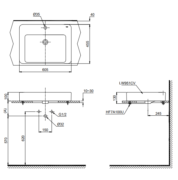 Lavabo Đặt Bàn Toto LT951C