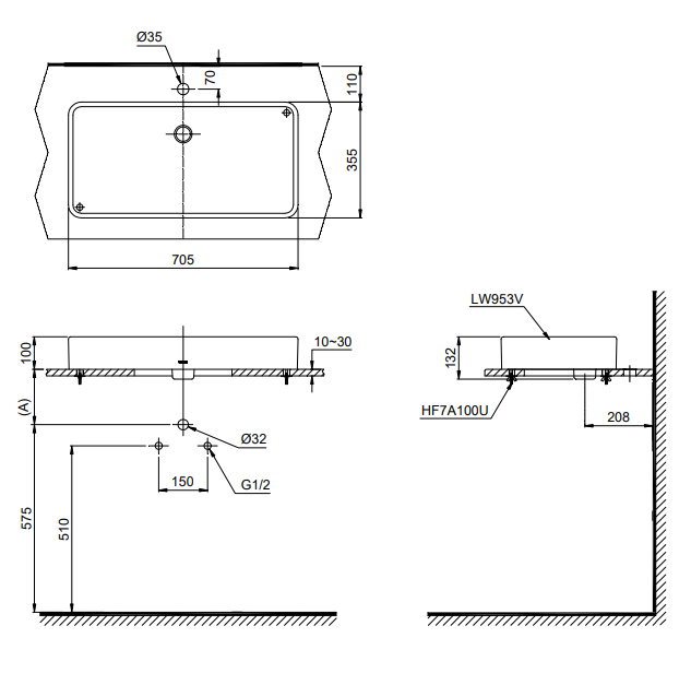 Lavabo Đặt Bàn Toto LT953