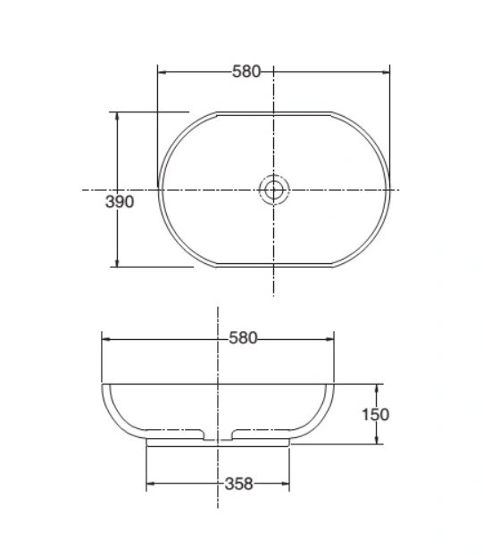Lavabo Đặt Bàn Viglacera CD15