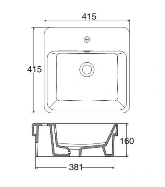 Lavabo Đặt Bàn Viglacera V24