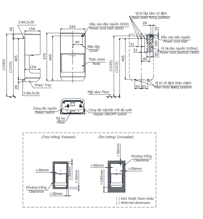 Máy Sấy Tay ToTo TYC322W