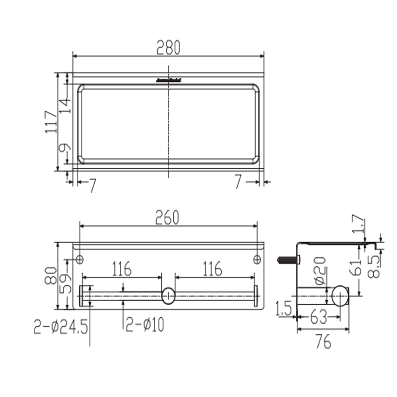 Hộp Giấy Vệ Sinh Đôi American Standard WF-1499