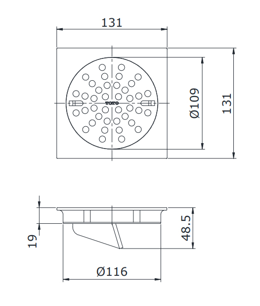 Phễu Thoát Sàn Toto TX1CV2