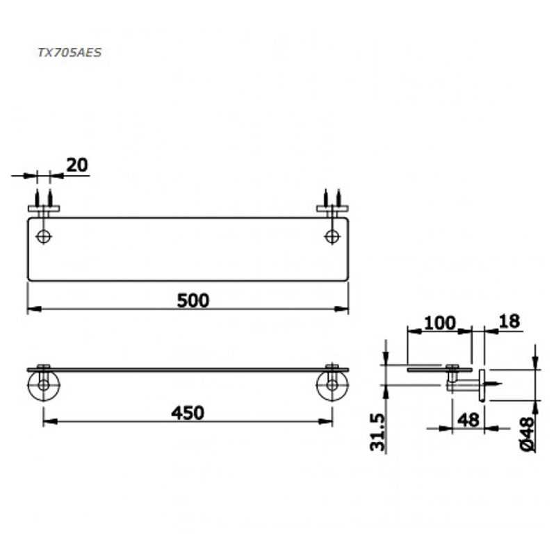 Kệ Gương ToTo TX705AES