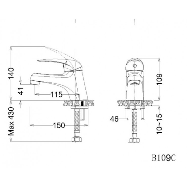 Vòi Chậu Nước Lạnh Caesar B109C