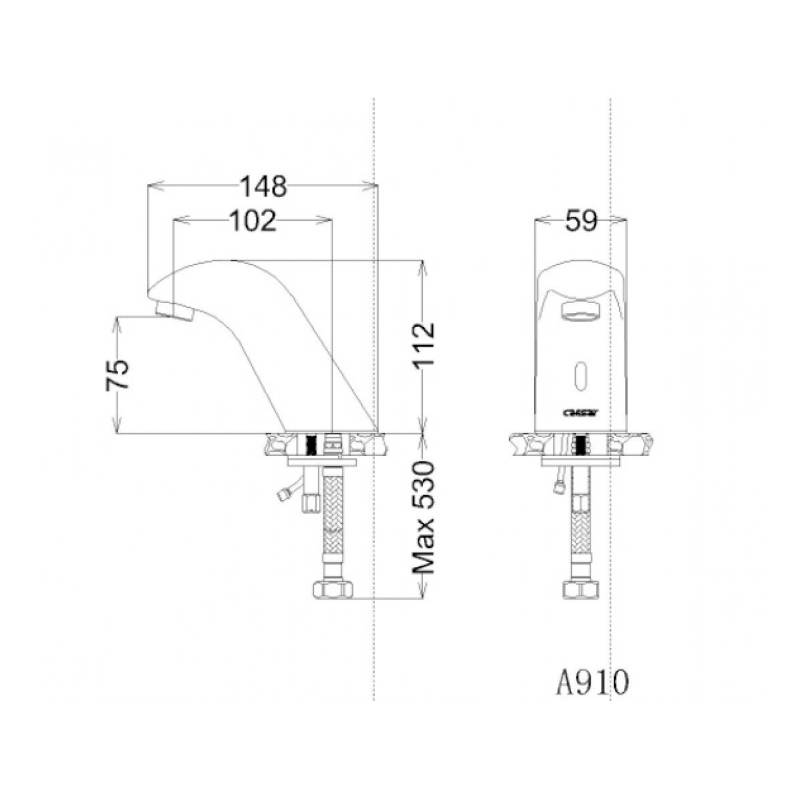 Vòi Chậu Cảm Ứng Từ Caesar A910
