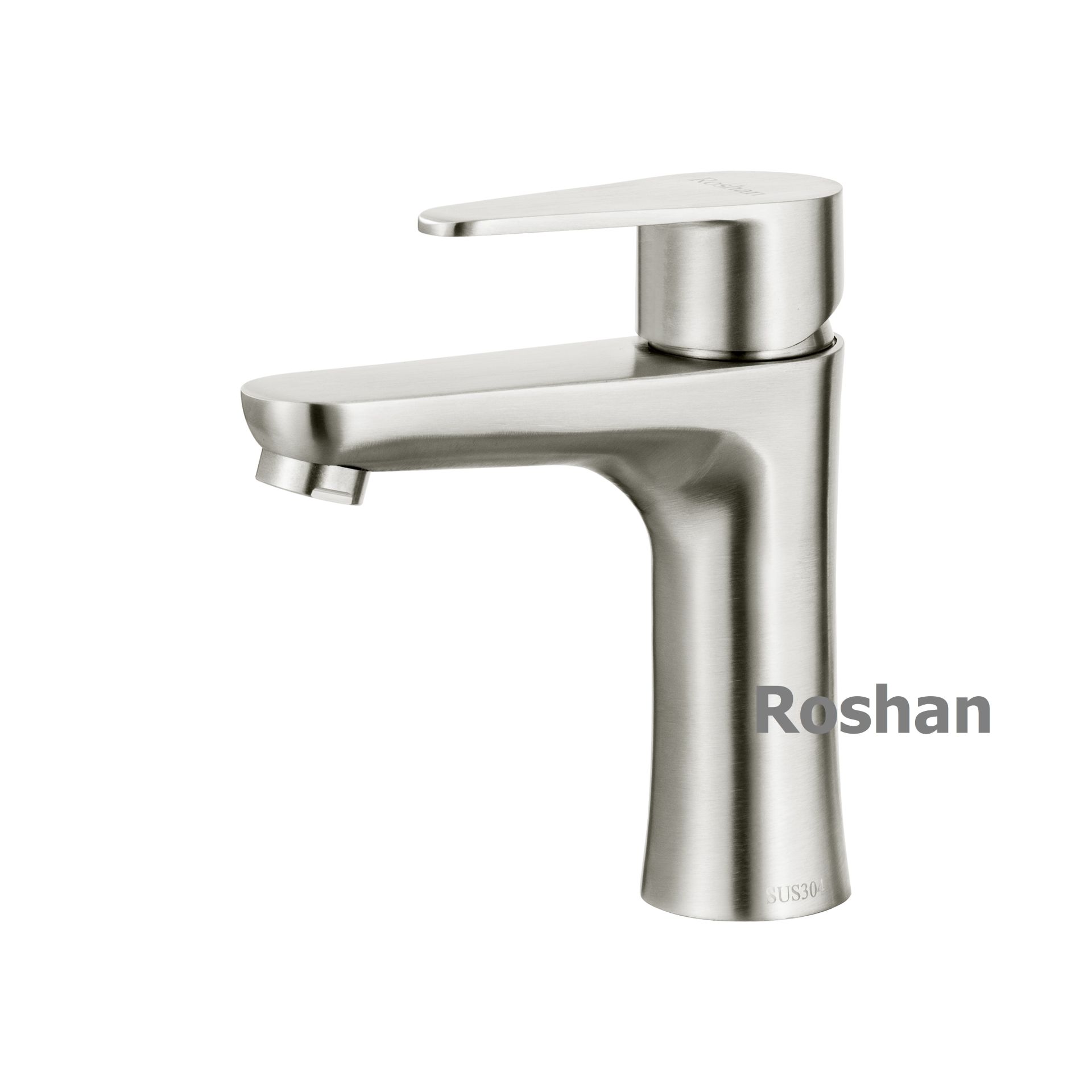 Vòi Lavabo inox mờ Nóng Lạnh Roshan Basic R401