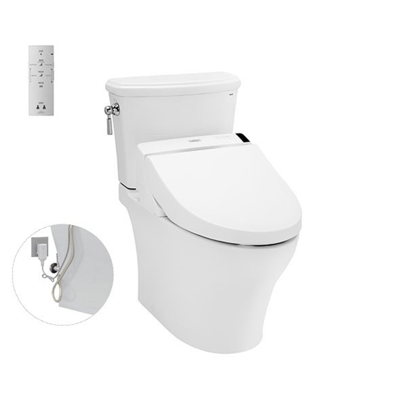 Bồn Cầu ToTo 2 Khối Nắp Rửa Điện Tử CS986GW6
