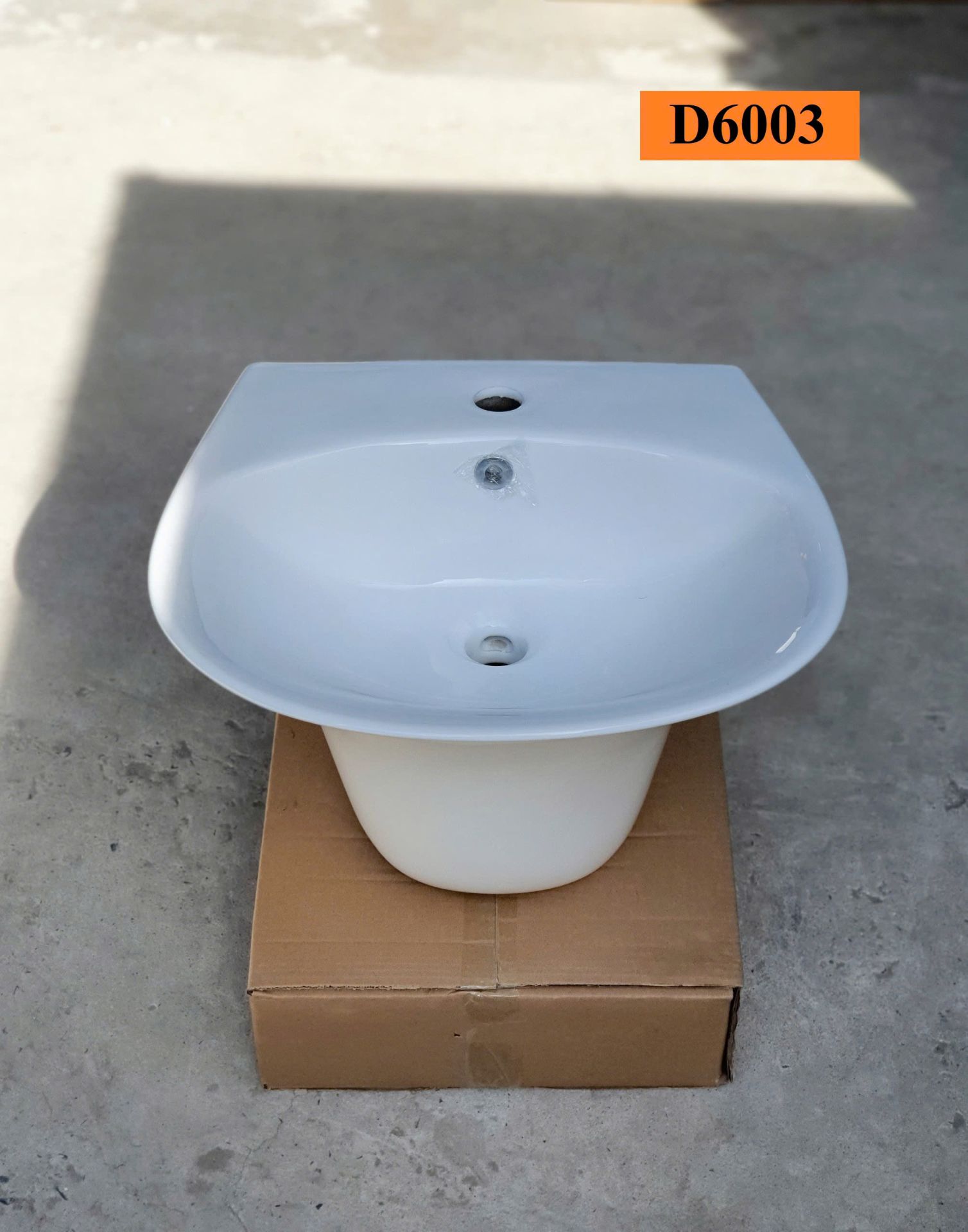 Lavabo treo tường liền khối D6003