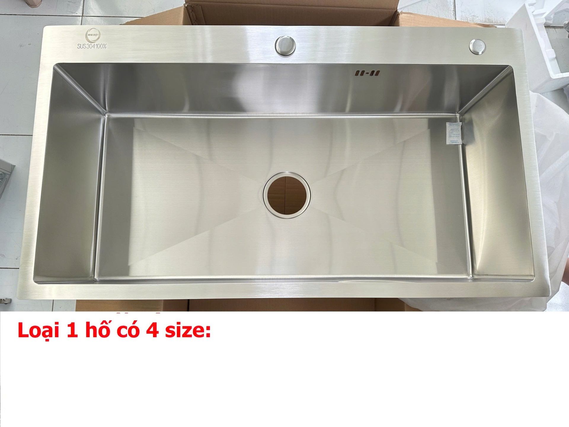 Chậu chén 1 hố 60x45A