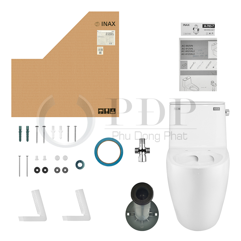 Bồn Cầu INAX AC-912VN (AC912VN) 1 Khối Aqua Ceramic S200