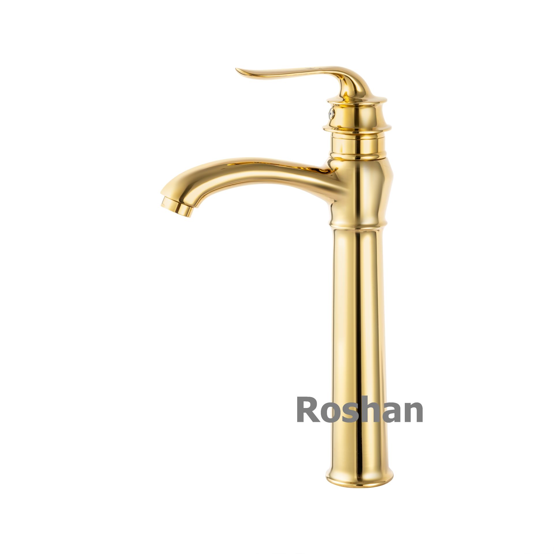 Vòi Lavabo inox Vàng cao Nóng Lạnh Roshan Premium Gold R405HG