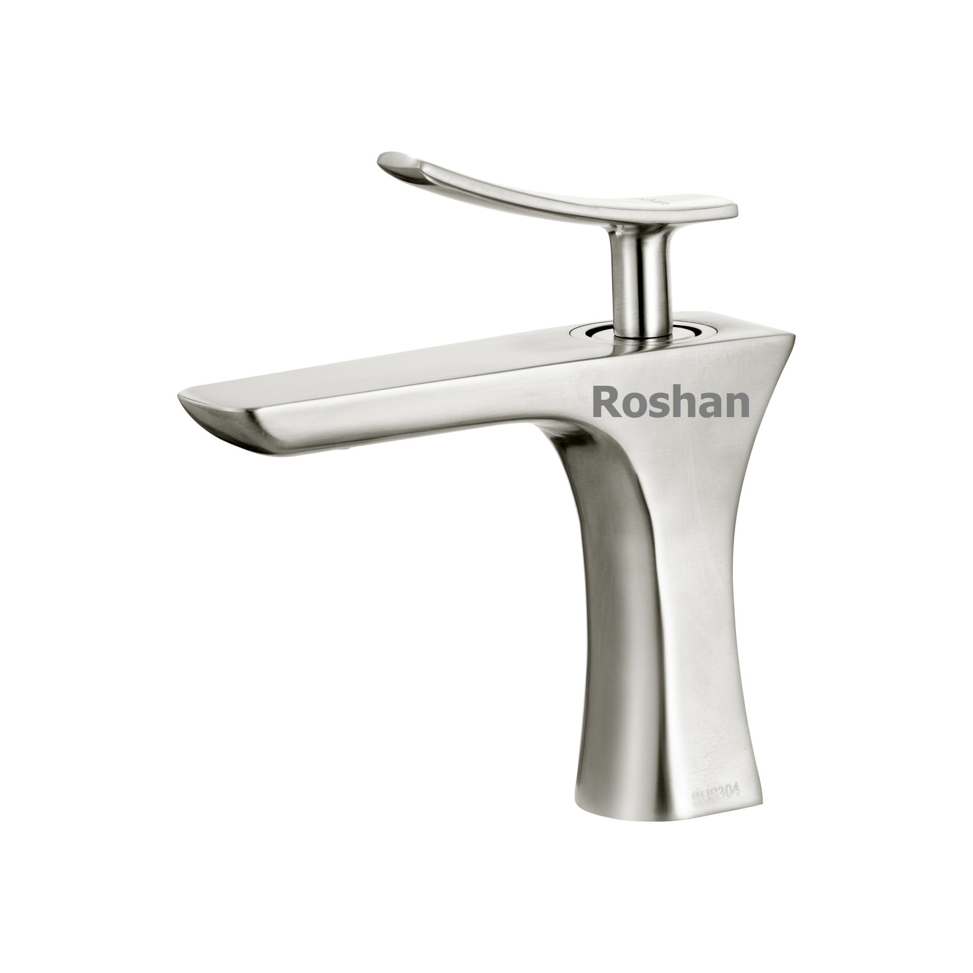 Vòi Lavabo inox mờ Nóng Lạnh Roshan Basic R406