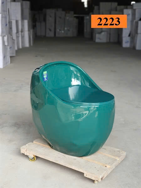 Bồn cầu trứng Xanh 2223