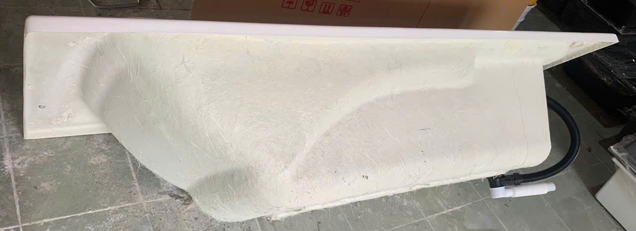  là đặt bồn lên và xây 