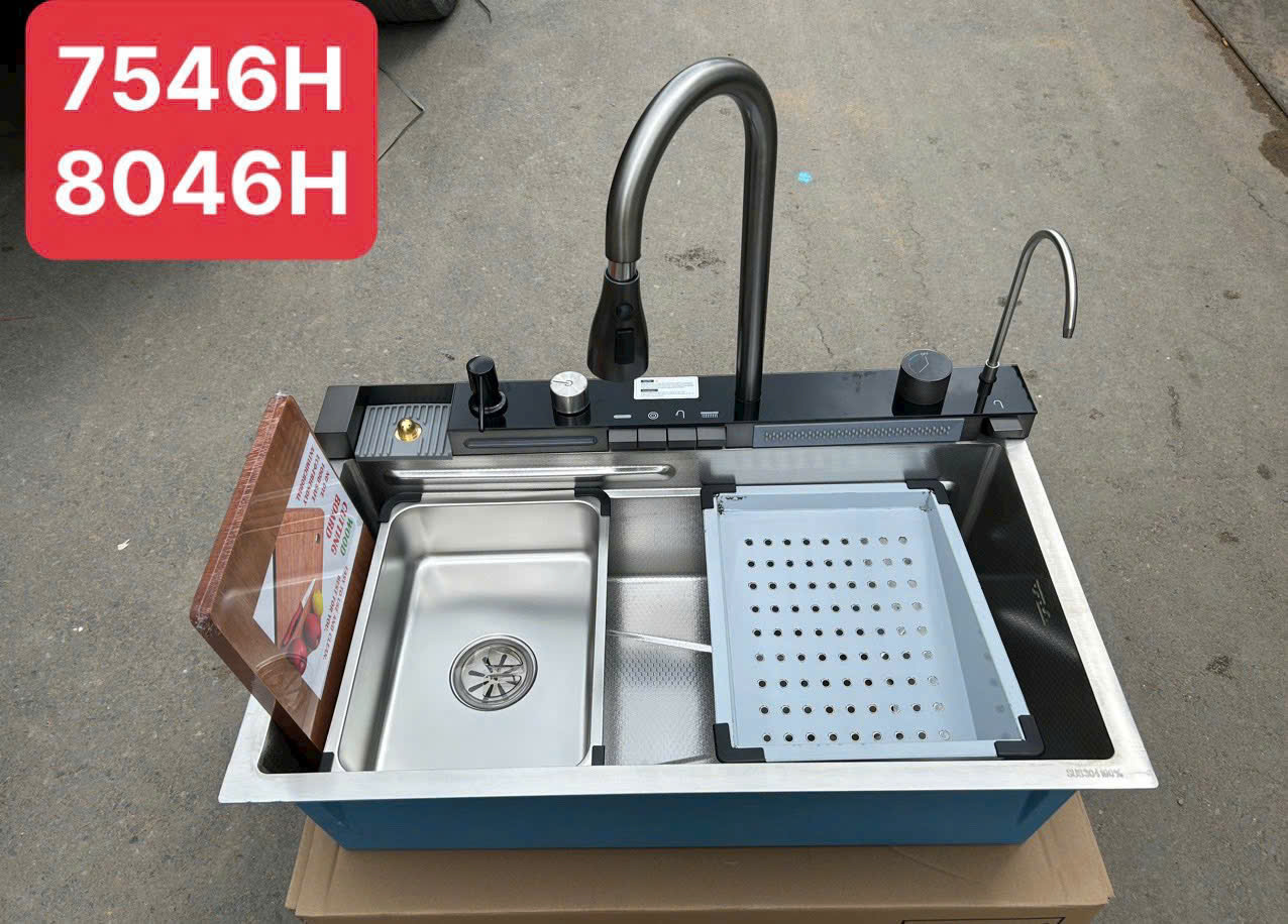 Chậu rửa chén 5 phím bề mặt tổ ong
