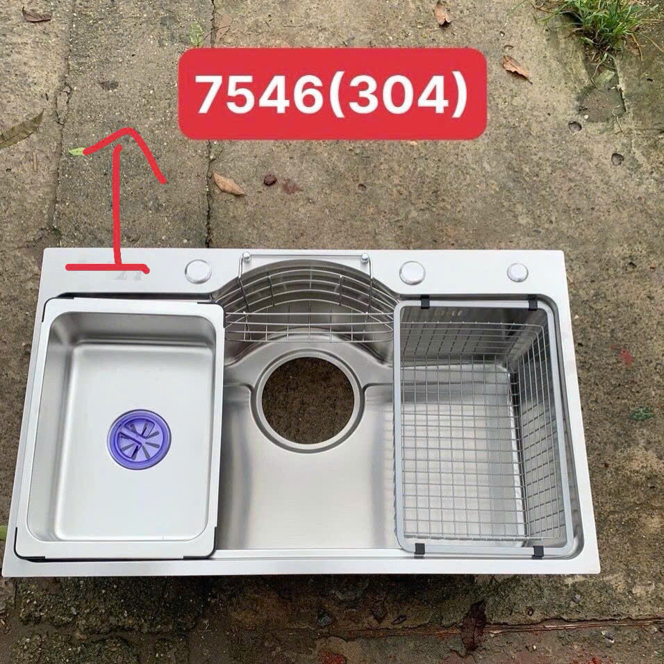 Chậu chén 1 hố inox 304