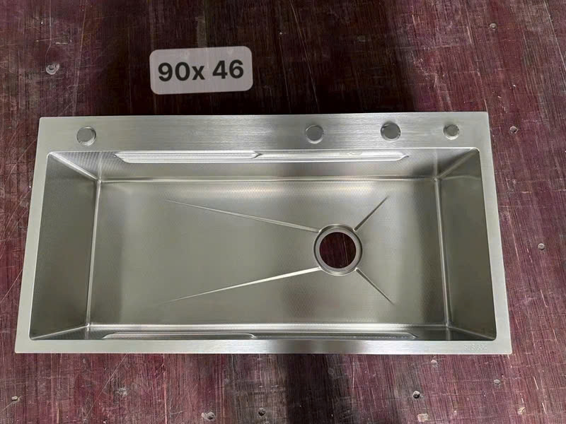 Chậu chén 1 hố 9046 inox 304