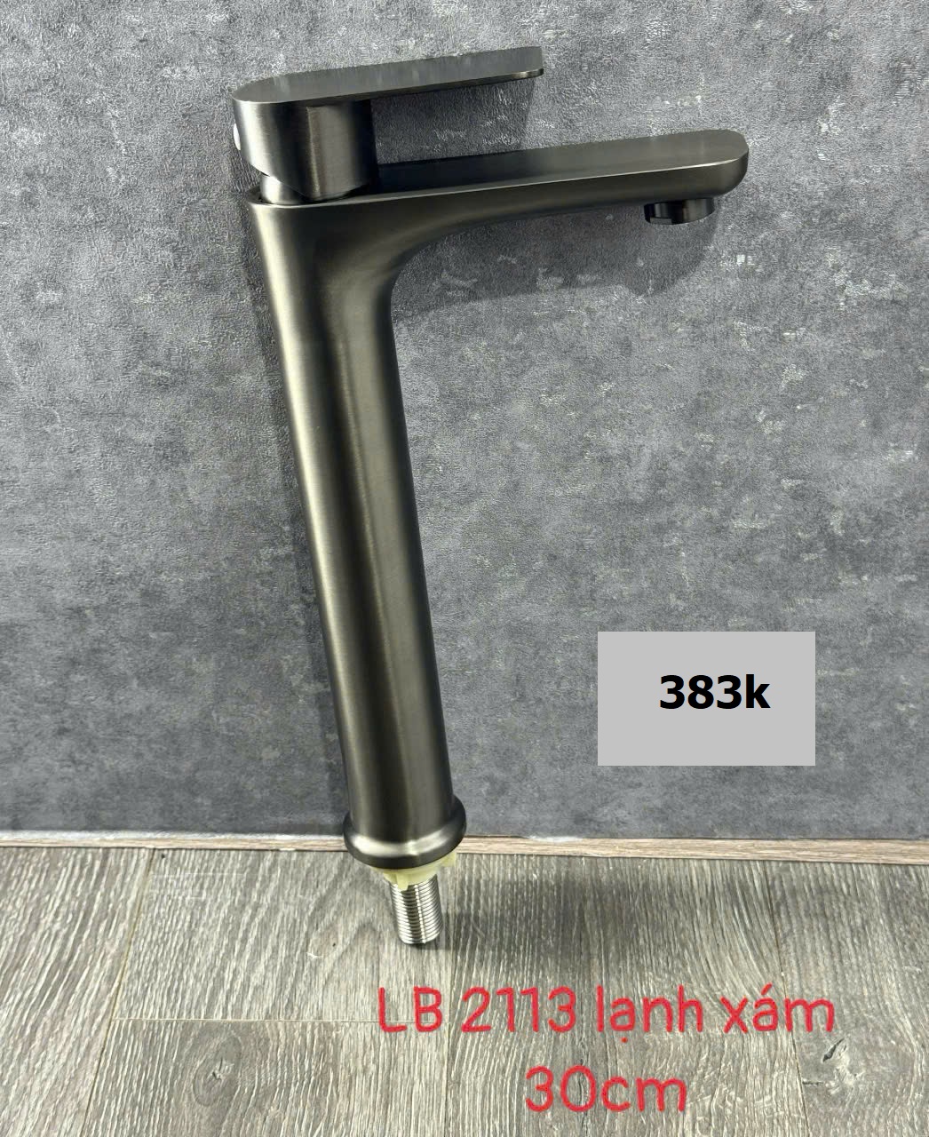 Vòi lavabo Lạnh cao xám 2113