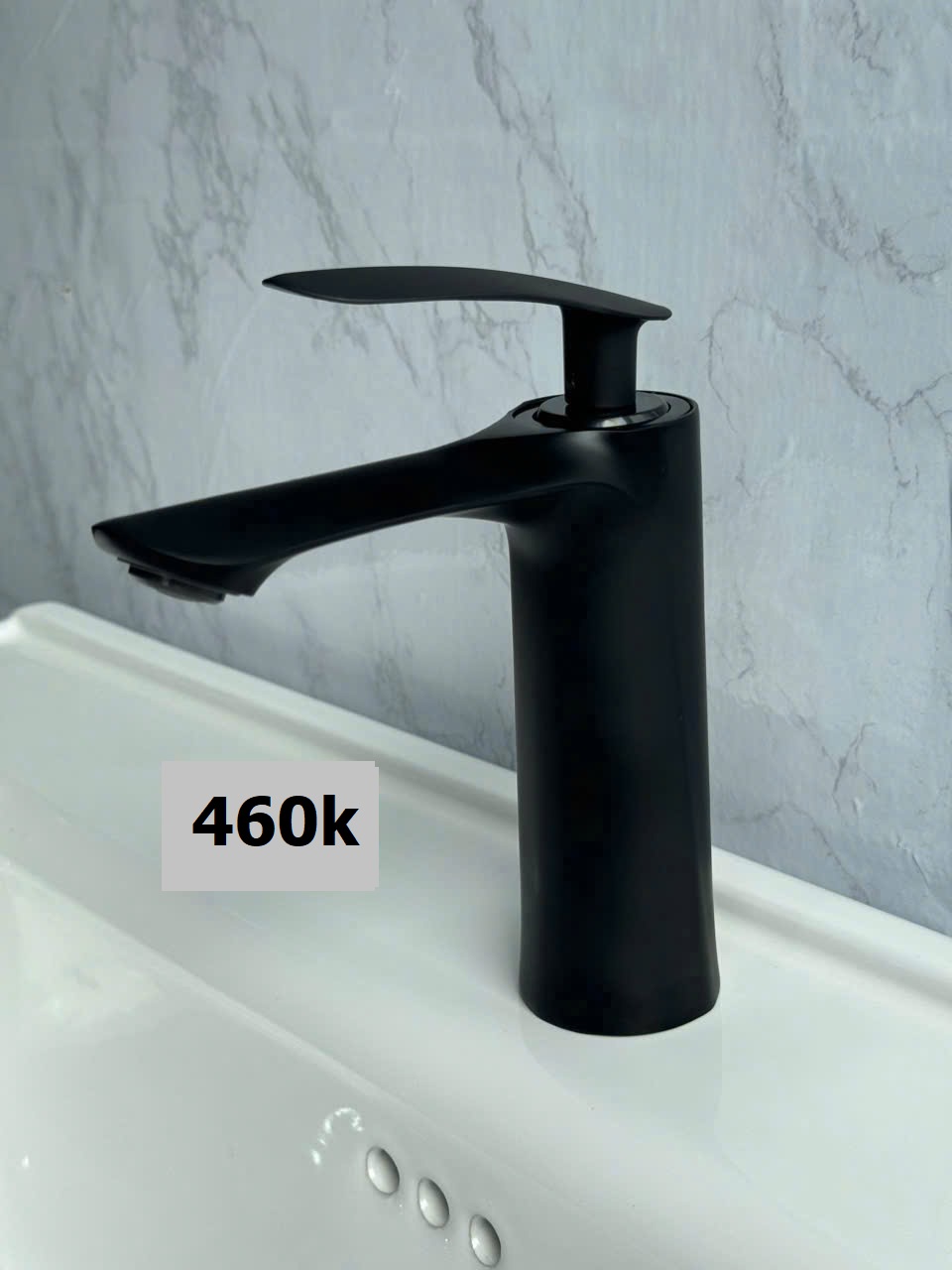 Vòi lavabo nóng lạnh sơn đen 