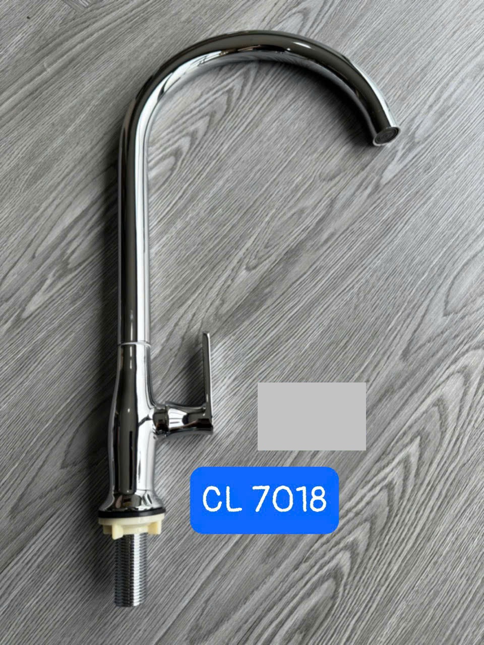 Vòi chén Lạnh inox bóng 7012-1