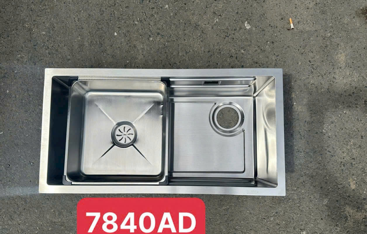 Chậu chén 1 hố âm 7840AD inox 304