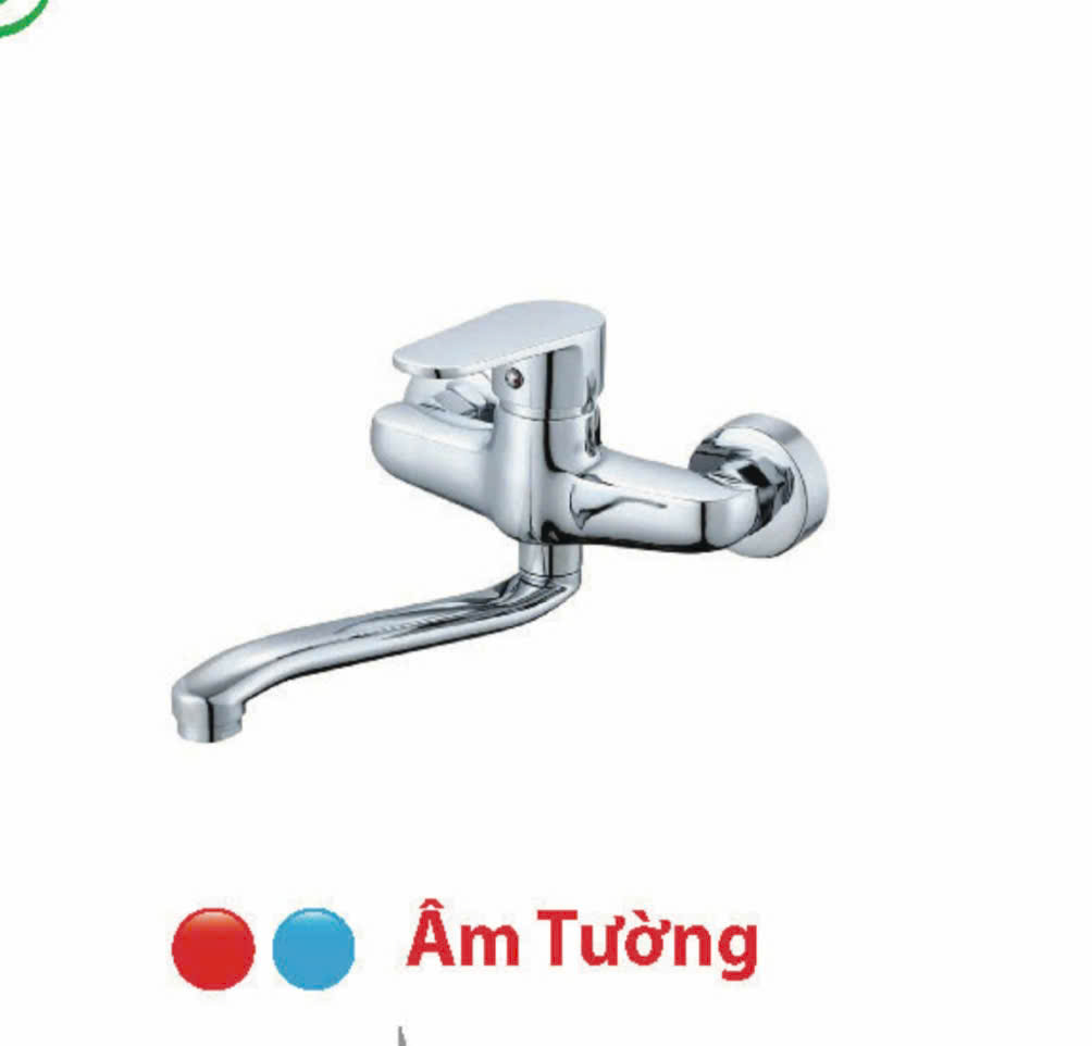 Vòi chén nóng lạnh âm tường mạ crom CN26