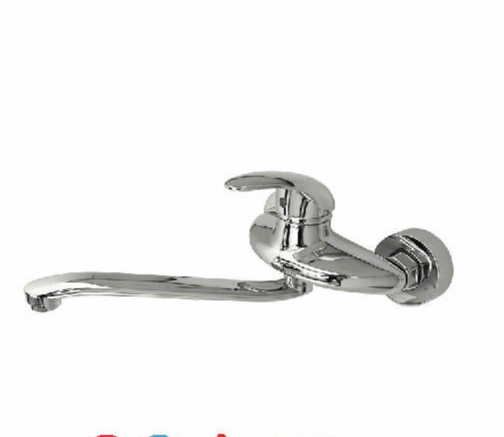 Vòi chén nóng lạnh âm tường mạ crom CN10